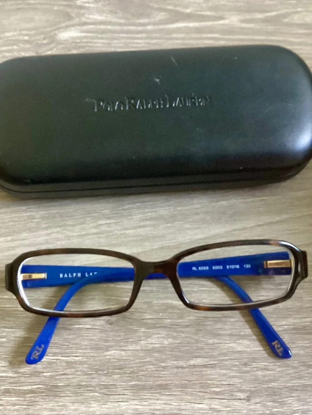 Ralph Lauren Polo Eyeglasses RL 6059 5003 Tortoise/Blue Frame Italy 51 [] 16 135